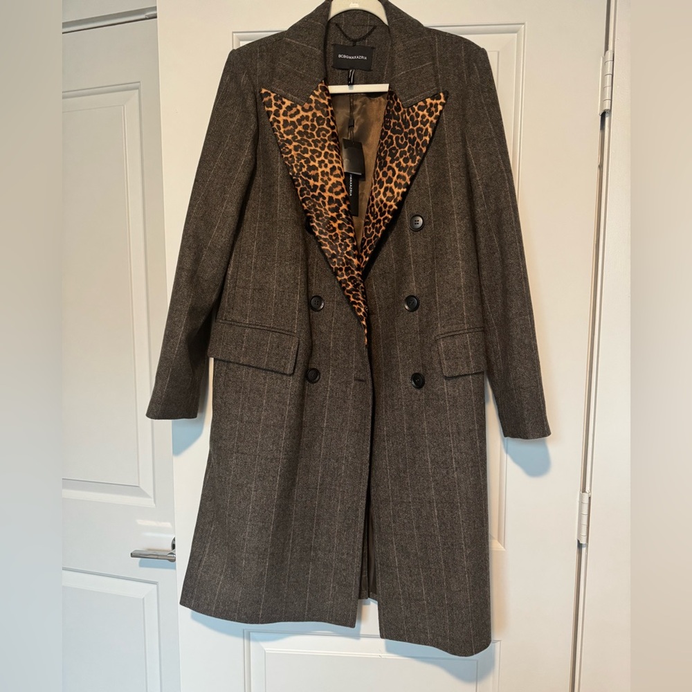 BCBG jacket/ coat. Dressy 
 Leopard.